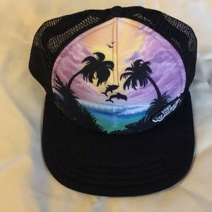 Women Vans Beach Girl Dolphin Trucker Hat Snapback